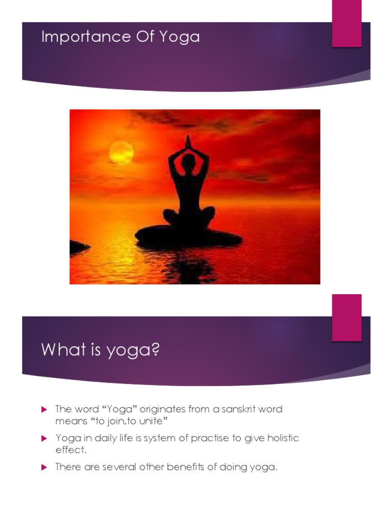 Benefits and Importance of Yoga | PDF