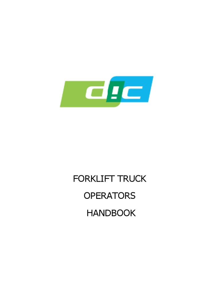 Forklift Policy Handbook PDF Forklift Pallet