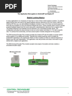 AN0384 Unidrive SP and Digitax ST Digital Locking Basics
