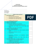 Instrumen Supervisi Proses Pembelajaran