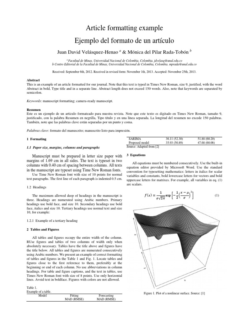 Article Formatting Guidelines | PDF | Typography | Writing