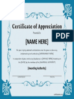Appreciation Certificate 8