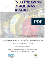 Alineacion y Puesta A Punto de Maquinas de Aseerradero