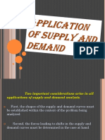 Application of Supply and Demand