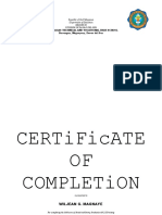 CERTIFICATE of TRAINING