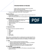 Total Parenteral Nutrition in Neonates