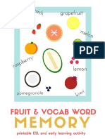 Fruitvocabularymemorygame
