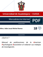 Universidad de Guadalajara - CUCEA - : Mercadotecnia Internacional