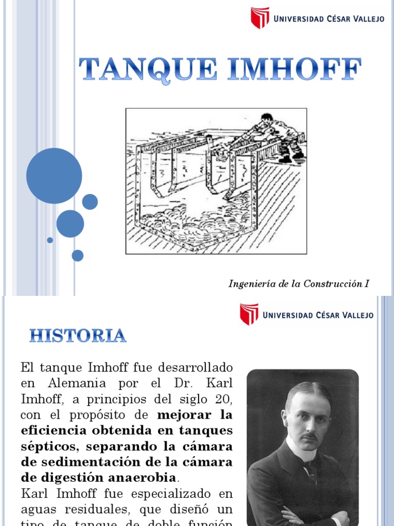 Funcionamiento del Tanque Imhoff | PDF | Tecnología Ambiental ...