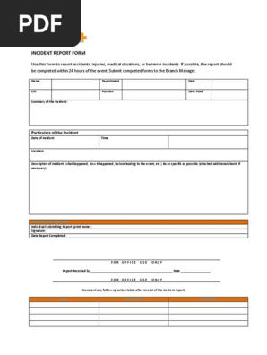 Incident Report Form