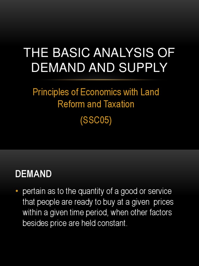 Demand and Supply Fundamentals Explained | PDF | Demand Curve | Demand
