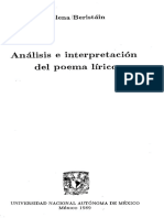 Beristain Helena - Analisis E Interpretacion Del Poema Lirico