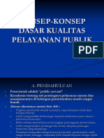 Konsep Pelayanan Publik