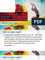 Special Protection of Children Against Child Abuse, Exploitation and Discrimination Act (RA 7610)