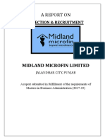 Recruitment and Selection Process at Midland Microfin Limited