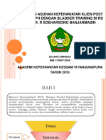 Gambaran Asuhan Keperawatan Klien Post Operasi BPH Dengan Bladder Training Di Rs TK Iii Dr. R Soeharsono Banjarmasin