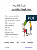 Criterios de Evaluacin Gimnasia Deportiva 2 PDF