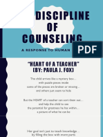 The Discipline OF Counseling: Session 1