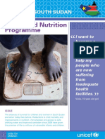 Health and Nutrition Programme: Unicef in South Sudan