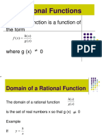 Rational Functions: A Rational Function Is A Function of The Form