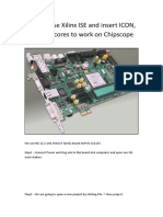 How To Use Xilinx ISE and Insert ICON, ILA, VIO Cores To Work On Chipscope