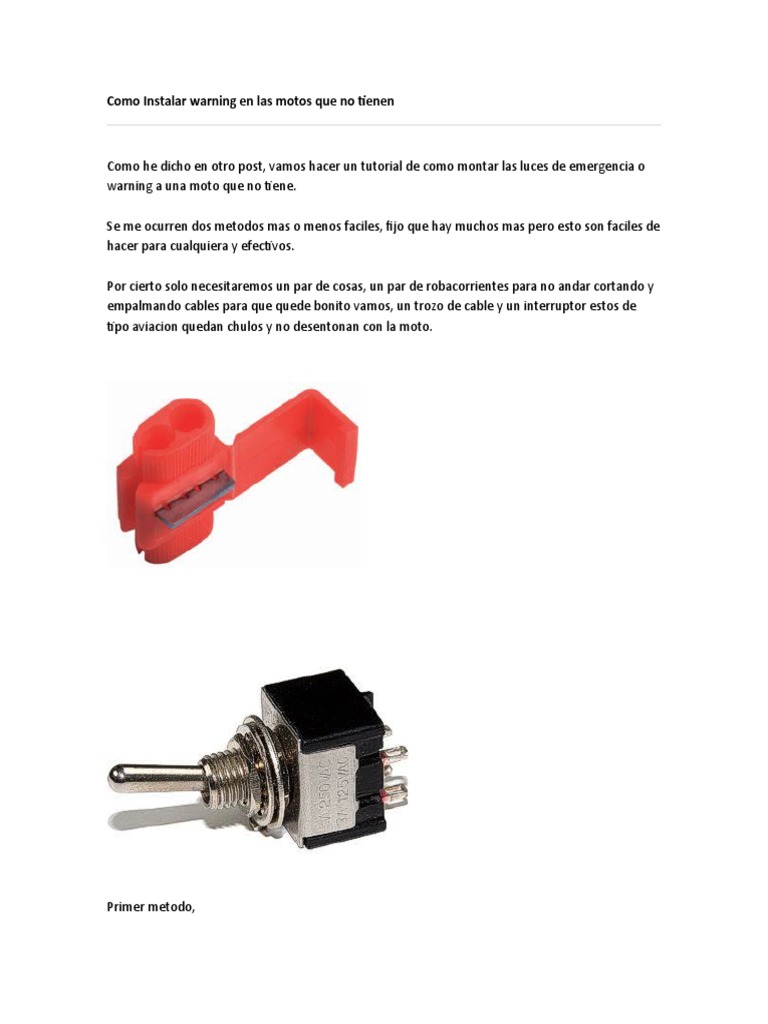 DESCONECTADOR BATERIA MOTO  TUTORIAL DE INSTALACIÓN 