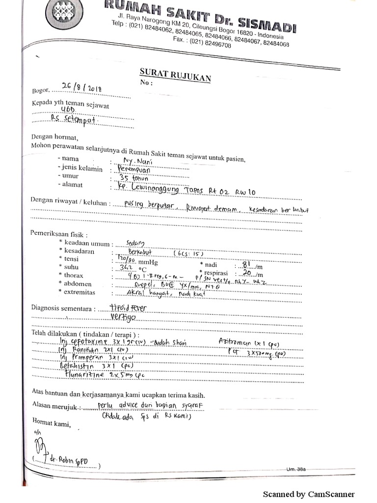 Form Rujukan | PDF