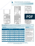 Display Advertising Rates Specs