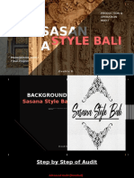 Production & Operation Audit of Sasana Style Bali