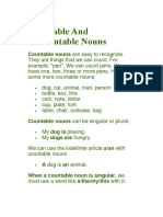 Countable and Uncountable Nouns