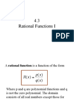 4.3 Rational Functions I