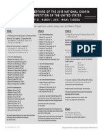 2015 Competition Repertoire