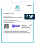 10th Passing Certificate PDF
