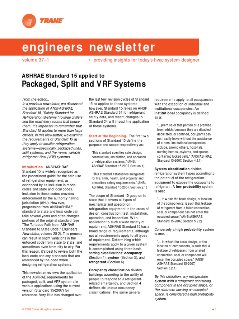 ASHRAE STANDARD 15 applied to Packaged, Split and VRF Systems.pdf