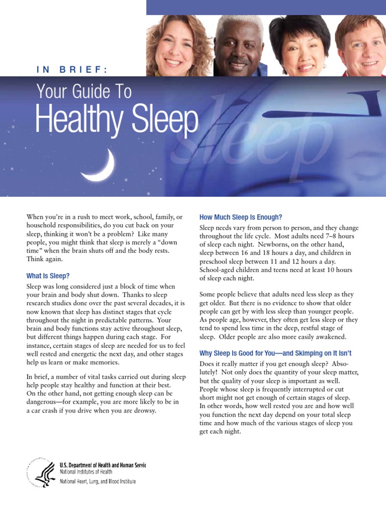Healthy Sleep: Your Guide To | PDF | Self-Improvement