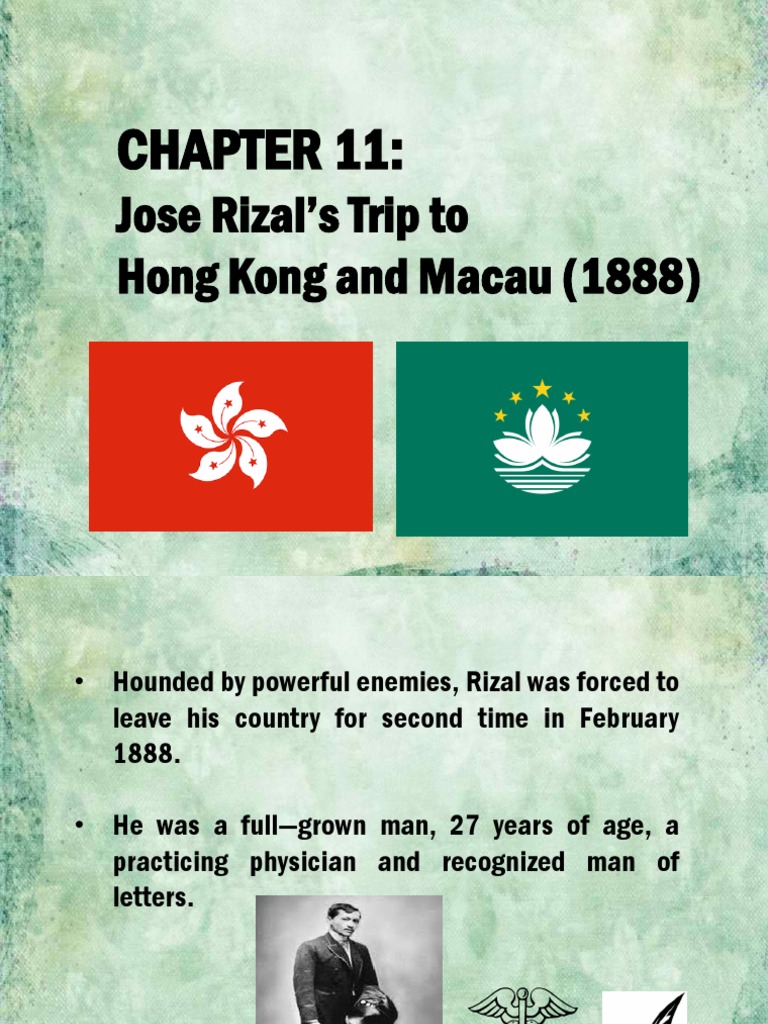 Rizal's 1888 Journey to Hong Kong & Macau | PDF | Macau