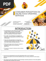 Consumer Perception On Online Food Ordering Services