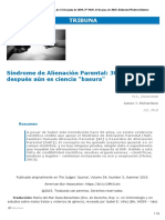 Sindrome de Alienacion Parental 30 Anos Despues Aun Es Ciencia Basura