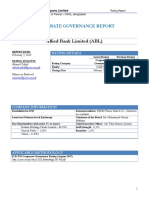 Allied Bank Limited (ABL) : Corporate Governance Report