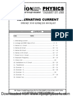 Alternating Current: Theory and Exercise Booklet