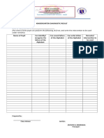 Forms For Diagnostic K Gr. 3