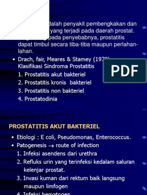 prostatitis scribd kisvirágú füzike mellékhatása