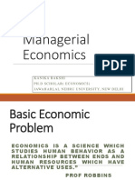 Managerial Economics: Kanika Bakshi PH - Dscholar (Economics) Jawaharlal Nehru University, New Delhi
