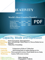 Creativity: World's Most Creative People!!