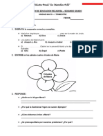 Evaluacion de Educacion Religiosa