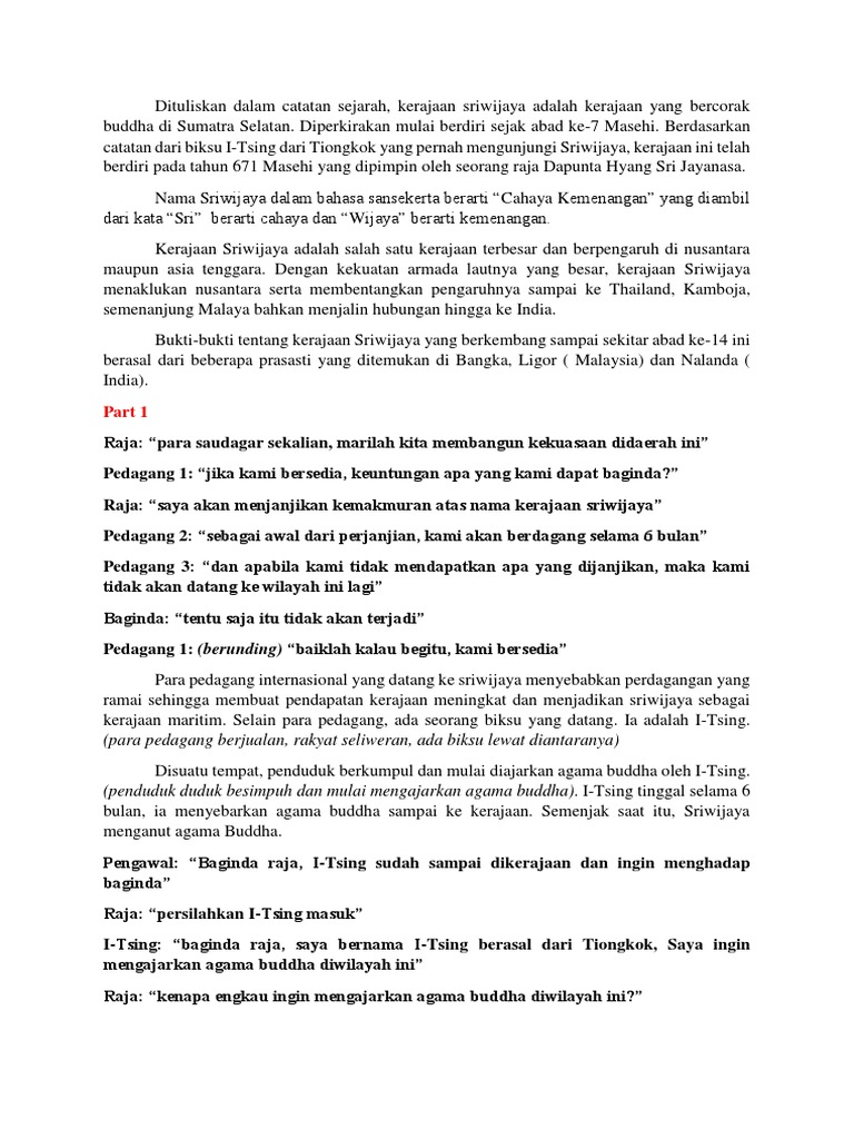 Doc Kerajaan Sriwijaya Nuril Qurba Afrilia Academia Edu