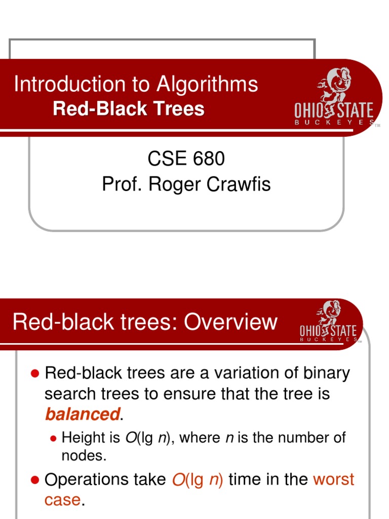 Red-Black Trees: Introduction To Algorithms | PDF | Computer Data ...
