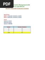 Elective-3: Information Management With: Elective-3 Remedial Examination Schedule