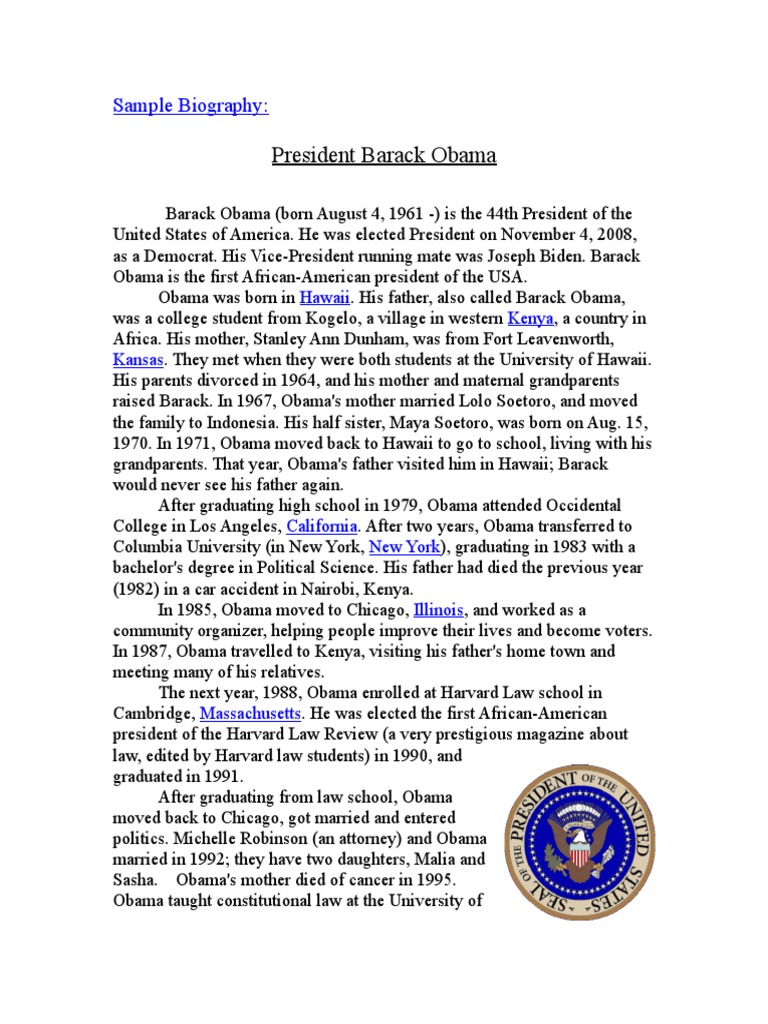 Barack Obama: 44th President Overview | PDF | Barack Obama | Obama Family