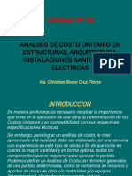 Unidad II Curso - Costos y Presupuestos de Obras PDF